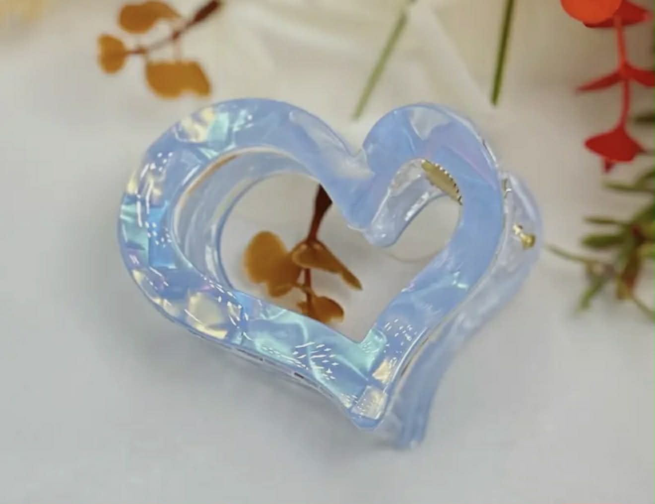 Pince à cheveux (Bleu Synthétique)