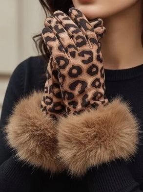 Gant imprimé léopard