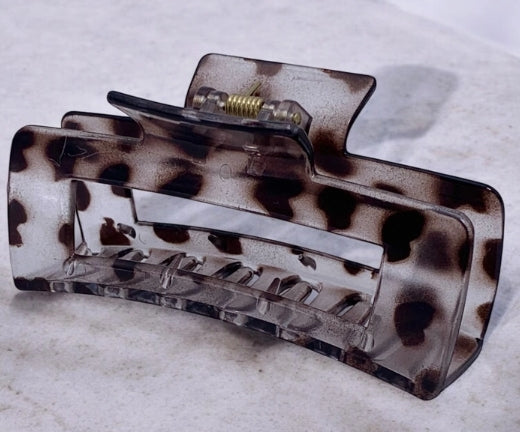 Pince à cheveux rectangulaire (Gris)